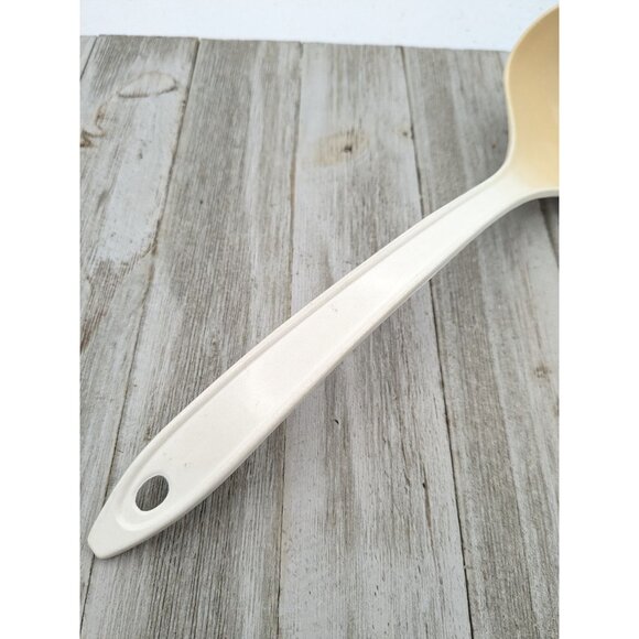 Hutzler Solid Serving Ladle Soup Spoon Melamine 11" White No 705 - Picture 3 of 7
